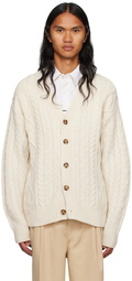 Drôle De Monsieur Off-White 'Le Cardigan Torsades' Cardigan