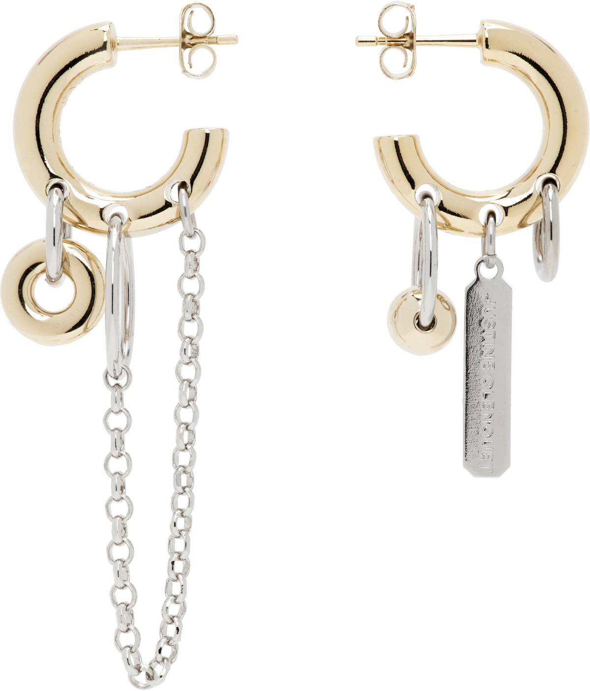 Justine Clenquet Silver Hirschy Earrings Justine Clenquet