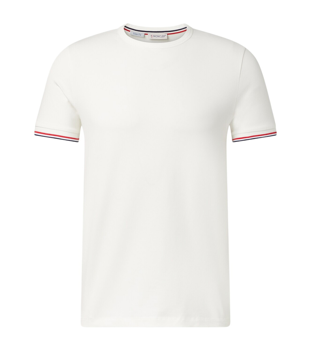 Moncler Men's Genius x HYKE Long Sleeve Logo T-Shirt in White Moncler