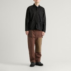 Service Works Men's Patterned Easy Chef Shirt in Black Leopard