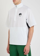 Malbon Pine Appliquéd Stretch-shell Windshirt White