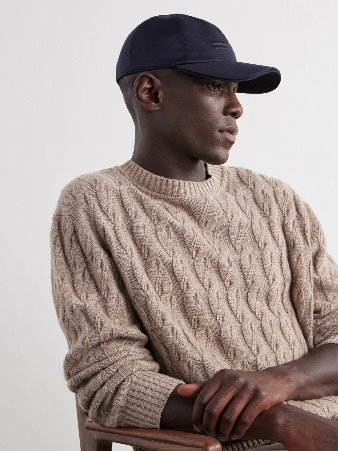 Zegna - Motorin Logo-Embellished Shell Cap - Blue