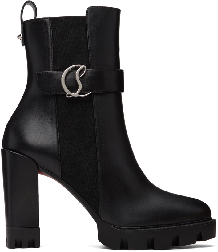 Photo: Christian Louboutin Black CL Lug Chelsea Boots
