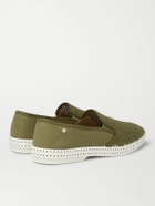 RIVIERAS - Cotton-Mesh and Canvas Espadrilles - Green