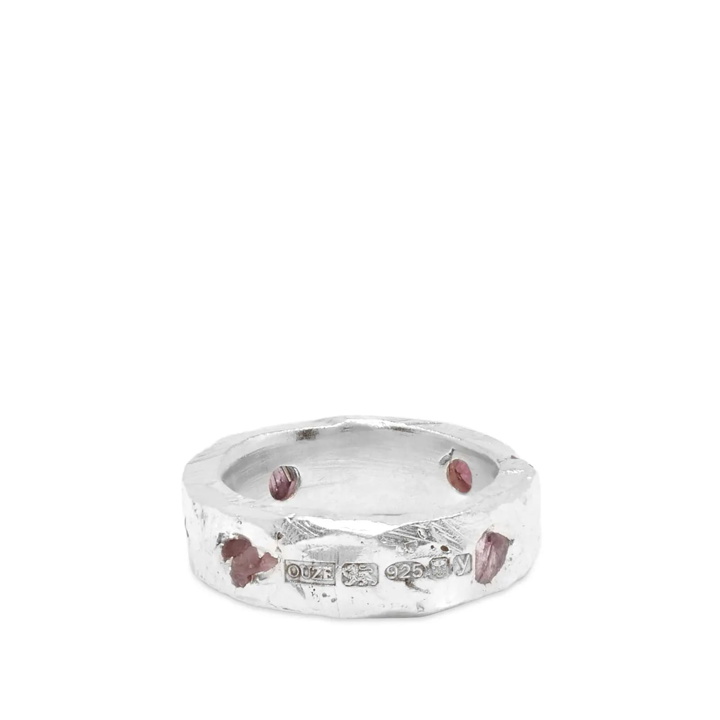 Photo: The Ouze Women's Sapphire Scatter Band Ring in Pink