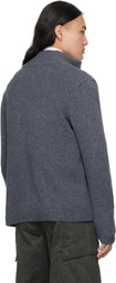 Holzweiler Blue Atlantic Wool Cardigan