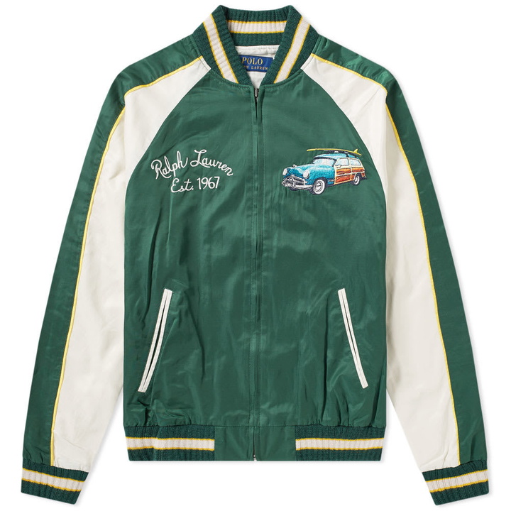 Photo: Polo Ralph Lauren Satin Tour Jacket Green