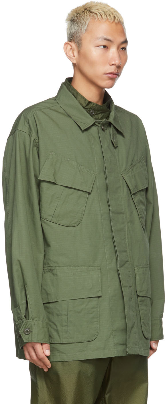 Engineered Garments Green Jungle Fatigue Jacket Engineered Garments