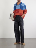 Kartik Research - Patchwork Knitted Wool Sweater - Red