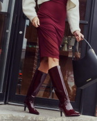 Steve Madden Caiman Boots in Burgundy