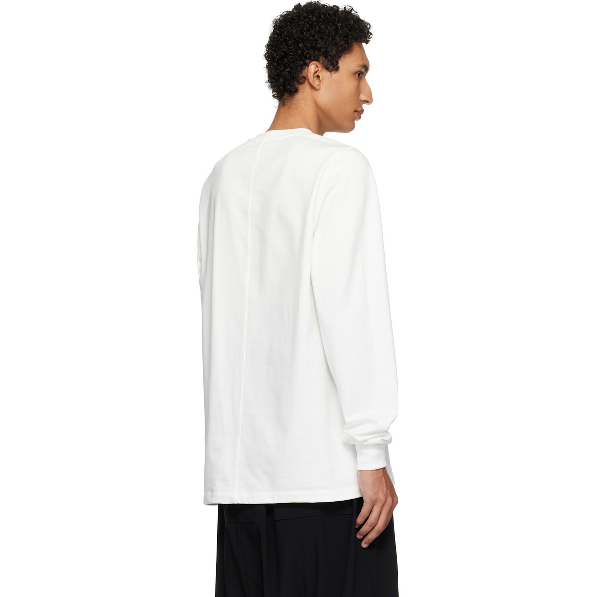 Rick Owens Off-White Tower Short Crewneck LS Sweatshirt