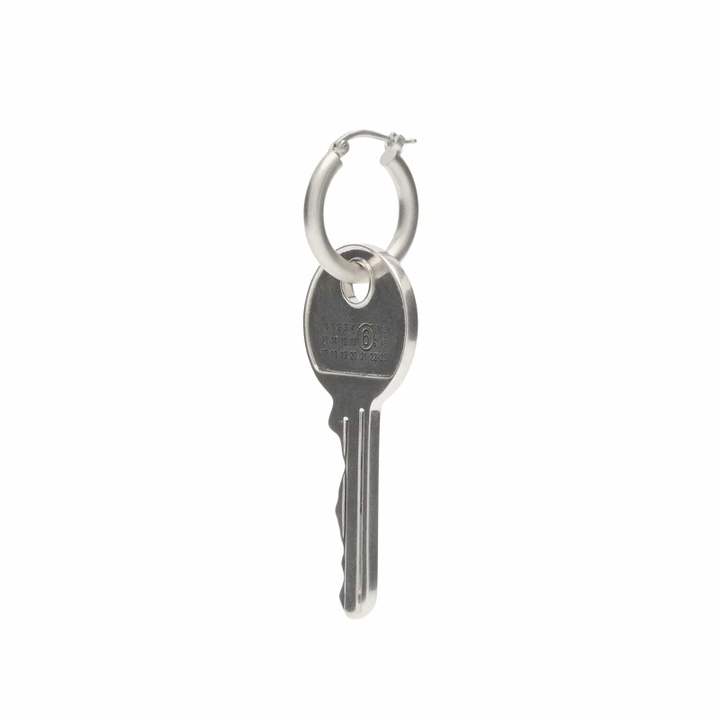 Photo: MM6 Maison Margiela Women's Key Earrings in Silver 
