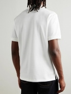 McQueen - Logo-Embroidered Cotton-Piqué Polo Shirt - White