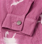 Stüssy - Tie-Dyed Denim Trucker Jacket - Pink