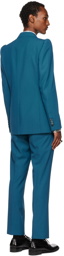 Dries Van Noten Blue Twill Suit