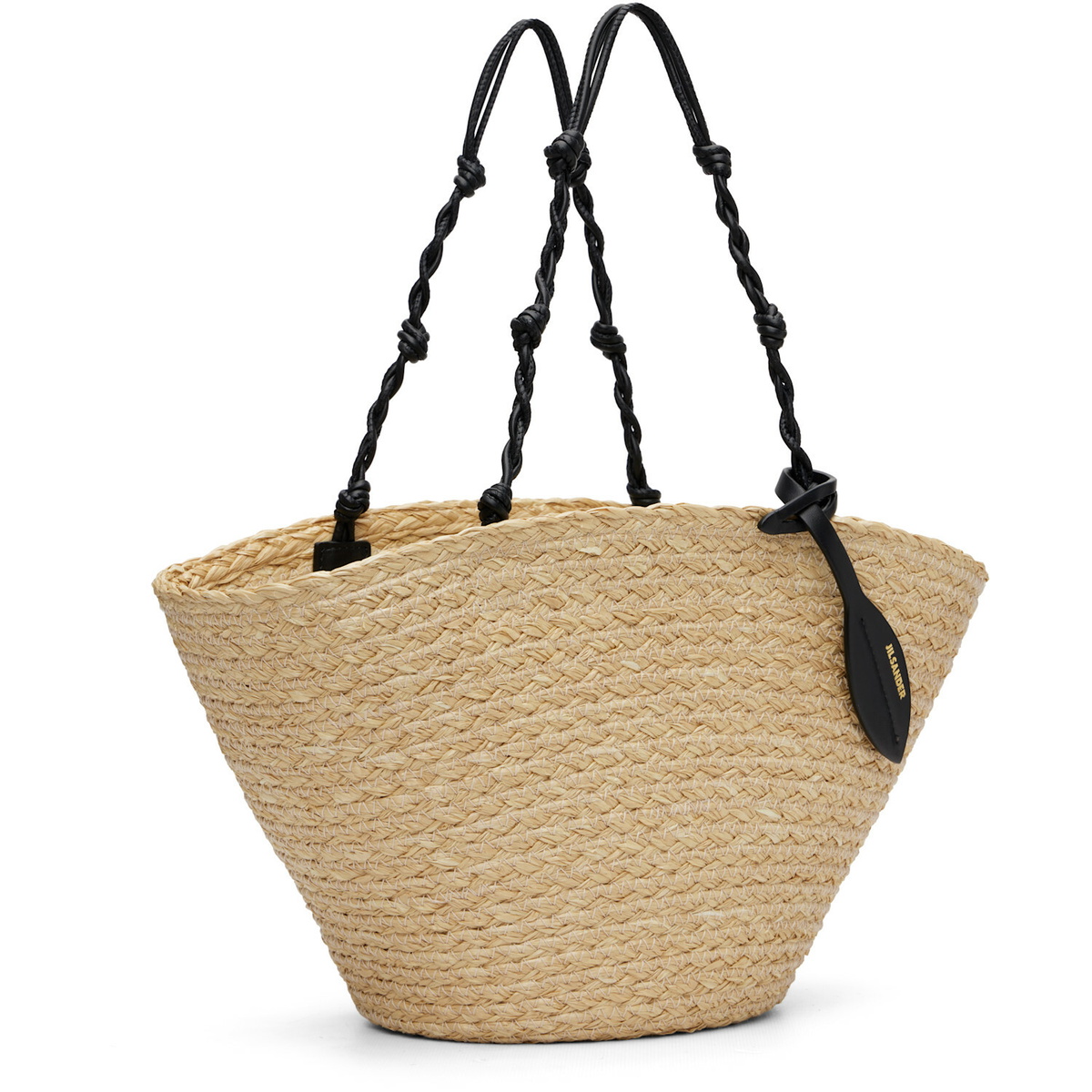 Jil Sander Beige Small Tangle Bucket Tote