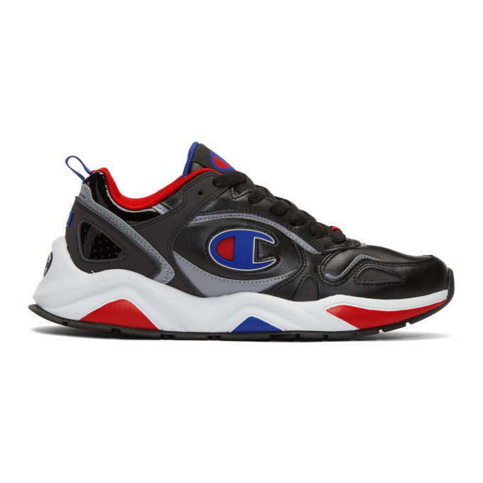 Photo: Champion Reverse Weave Black Leather Nxt Sneakers