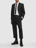 THOM BROWNE - Tartan Flannel Wool Pants