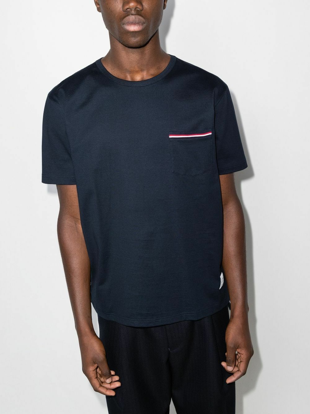 Thom Browne Blue Side Buttons T-Shirt Thom Browne