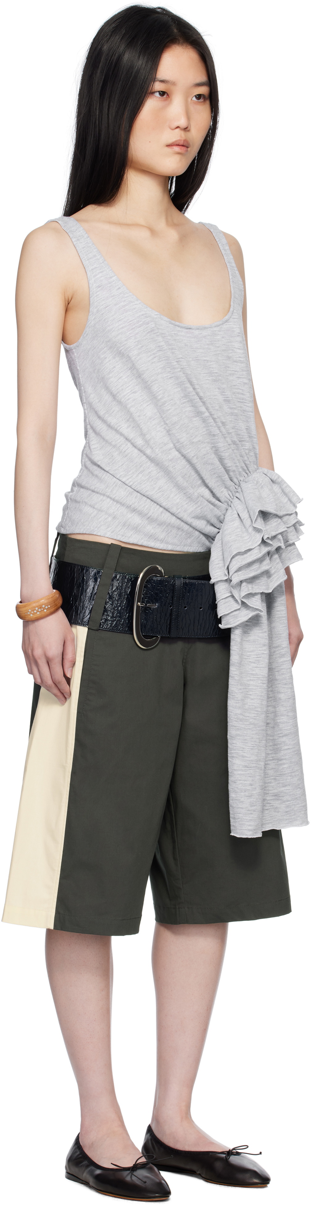 Belle The Label Gray Lucie Tank Top