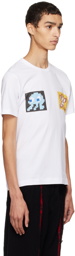 Comme des Garçons Shirt White Invader Edition Graphic T-Shirt