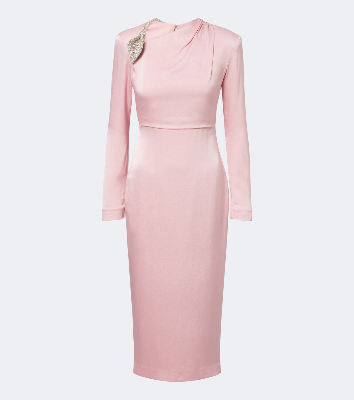 Rachel Gilbert Oryx embellished crêpe satin cocktail dress