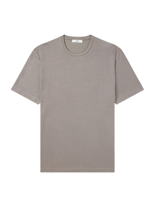 Photo: Mr P. - Cotton and Lyocell-Blend Jersey T-Shirt - Neutrals