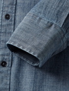 Peter Millar - Tamworth Button-Down Collar Cotton-Blend Chambray Shirt - Blue