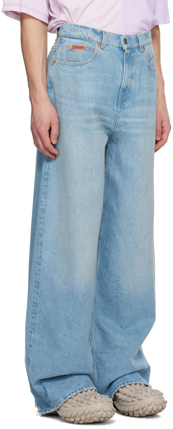 Martine Rose Blue Extended Jeans