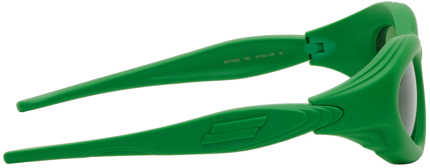 Bottega Veneta Green Rubber Sunglasses