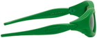 Bottega Veneta Green Rubber Sunglasses