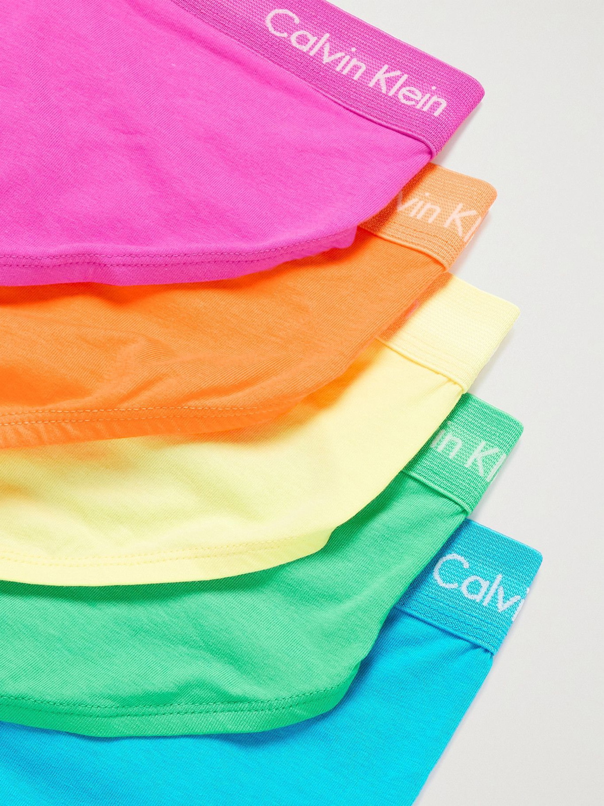 CALVIN KLEIN UNDERWEAR - The Pride Edit Five-Pack Stretch-Cotton Briefs -  Multi Calvin Klein Underwear