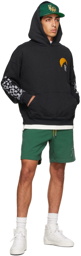 Rhude Green Logo Sweat Shorts