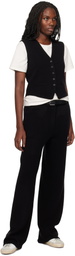 Guest in Residence Black Tailored Vest