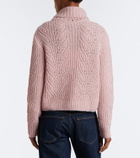 Moncler Wool, alpaca, and cashmere turtleneck sweater