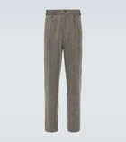 Giorgio Armani Herringbone wool-blend pants