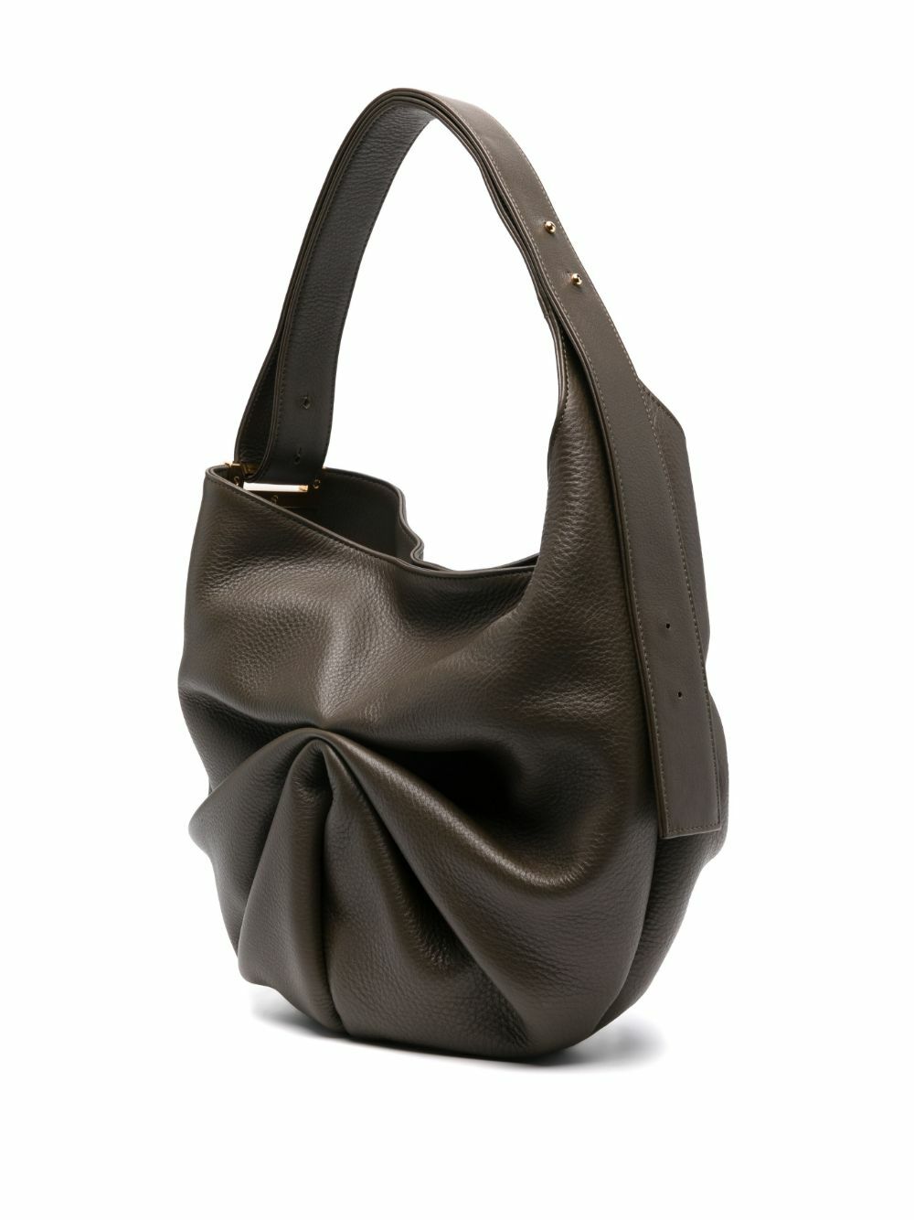 Tsatsas Green Sacar Leather Shoulder Bag
