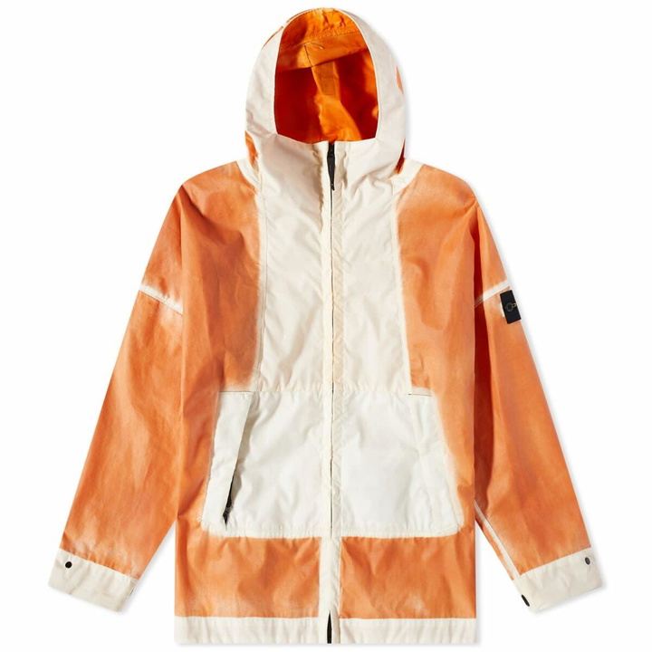 Photo: Stone Island Men's Hand-Sprayed Mussola Gommata-TC Jacket in Terra Di Siena