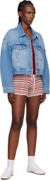 Holzweiler Blue Cropped Denim Jacket