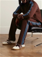 adidas Originals - Wales Bonner Logo-Embroidered Striped Recycled Knitted Track Jacket - Brown
