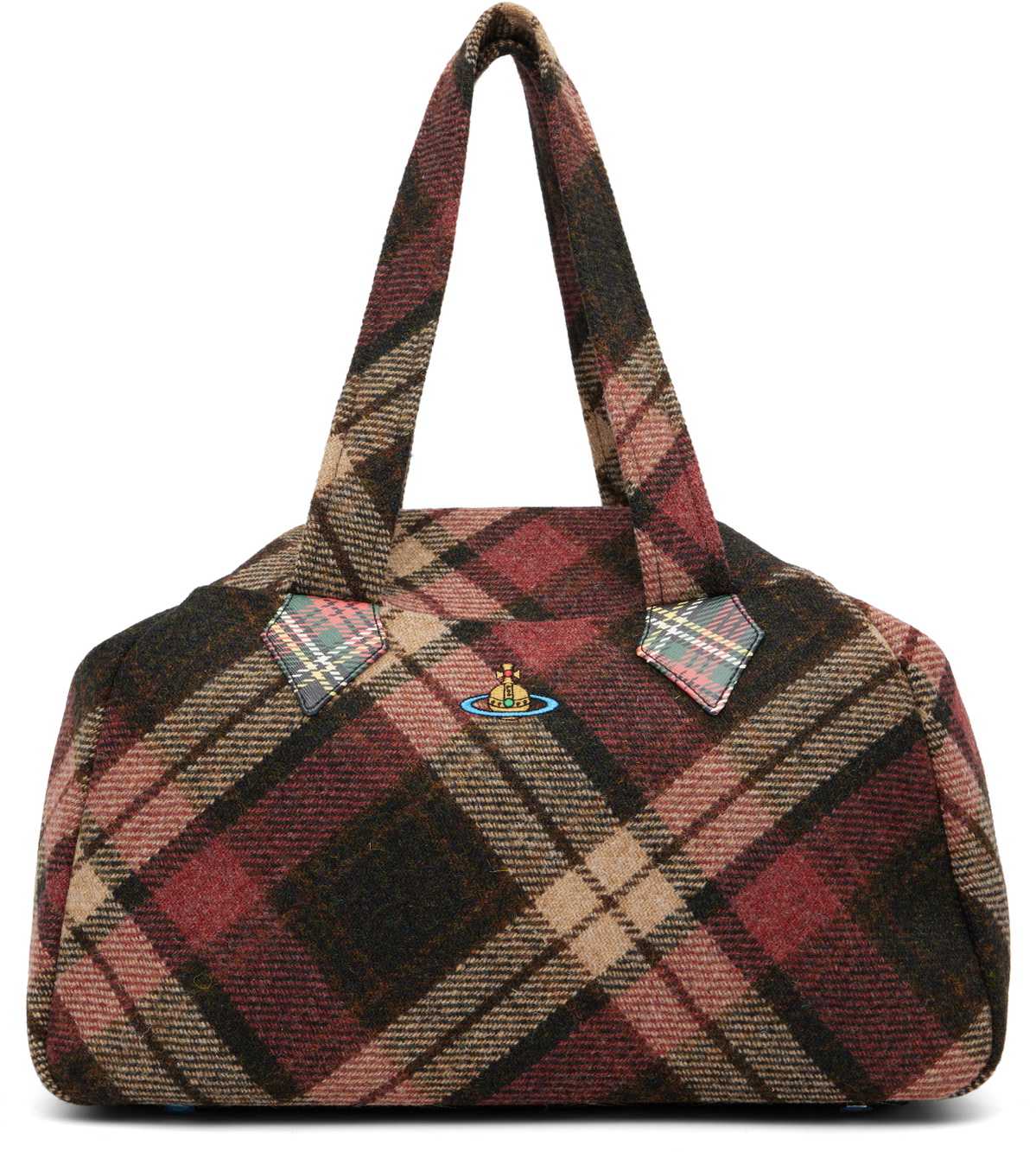 VivienneWestwood ARCHIVE YASMINE　LARGE Vivienne Westwood Red & Beige Archive Yasmine Large Tote Vivienne