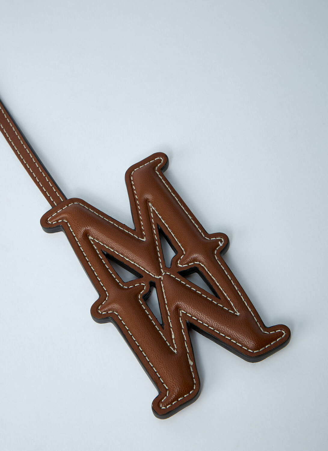 Max Mara Logo Embossed Leather Keyring