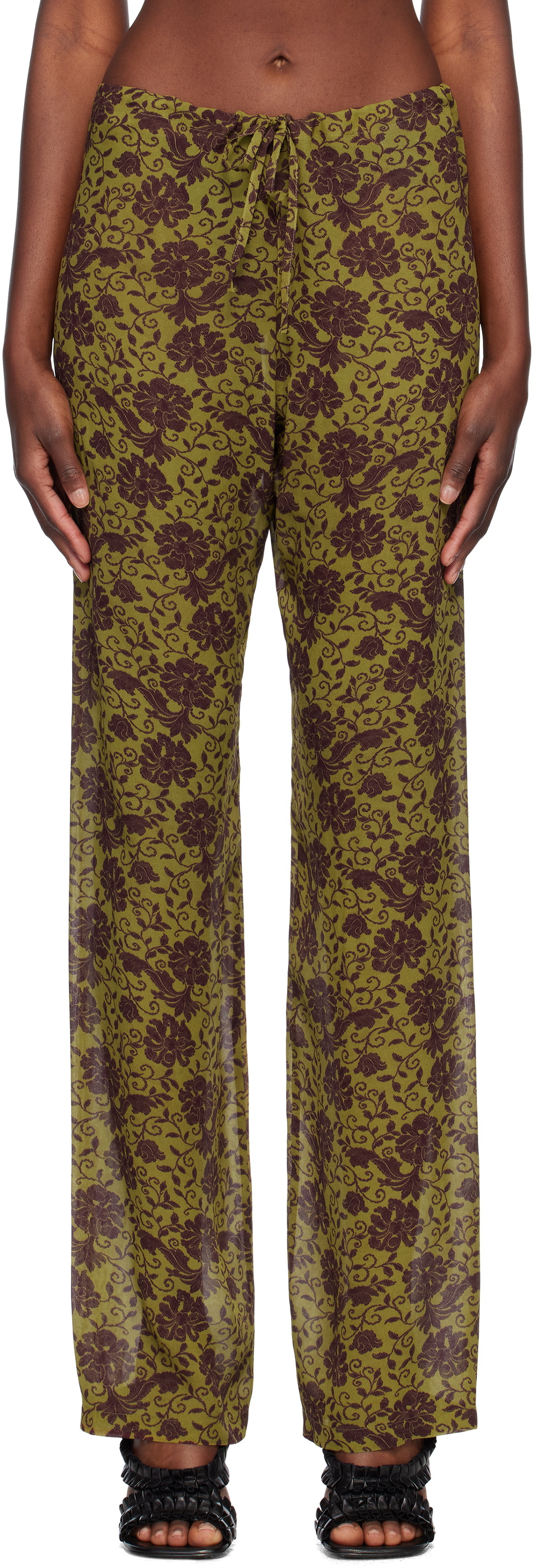 【新品未使用】DRIES VAN NOTEN スラックス グリーン PARNES DRIES VAN NOTEN PLEATED WOOL PANTS GREEN size 34 New !! | eBay
