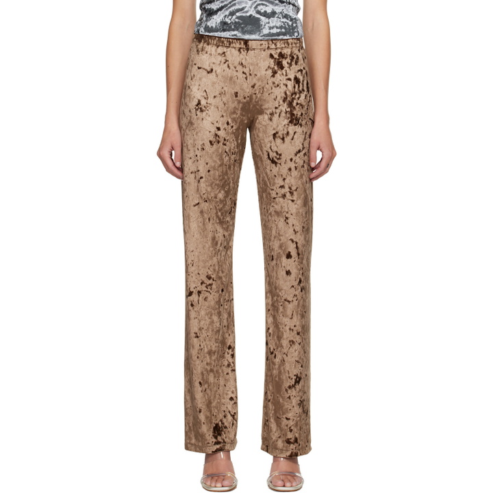 Photo: Maryam Nassir Zadeh Brown Dance Lounge Pants
