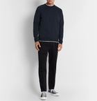 Folk - Rivet Loopback Cotton-Jersey Sweatshirt - Blue