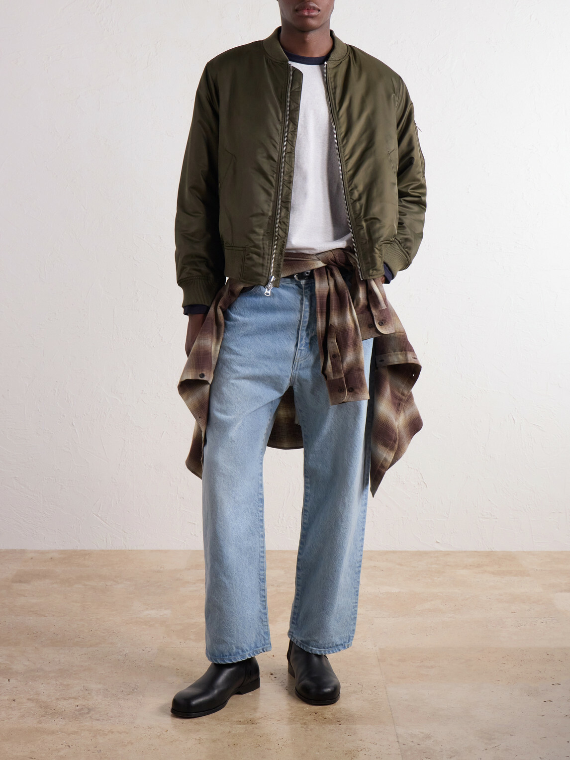 WTAPS - Blues Wide-Leg Logo-Embroidered Jeans - Blue