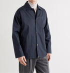 DUNHILL - Spring Swallows Embroidered Cotton-Twill Jacket - Blue