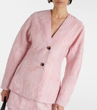 Ganni Jacquard blazer