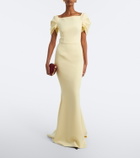 Safiyaa Ivon draped crêpe gown
