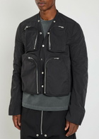 Rick Owens Padded Nylon Cargo Jacket Black